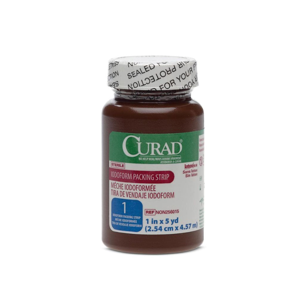 Medline CURAD Iodoform Packing Strip, 1/2 in x 5 yd, Sterile