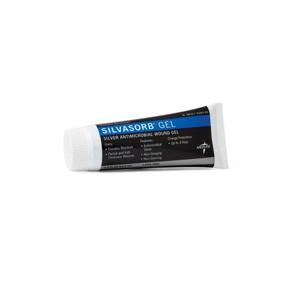 Medline SilvaSorb Antimicrobial Wound Gel with Silver, 1.5 oz Tube