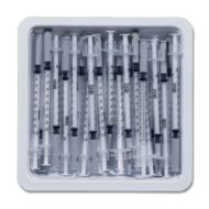 Allergist Tray, Syringe 1Cc W/ Needle 27G 1/2In (25 Units In 1 Tray)Becton Dickinson