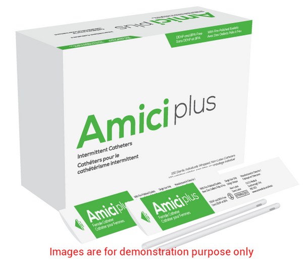 Amici Plus Female Intermittent Catheters, Size 14Fr 6InAMICI Catheters