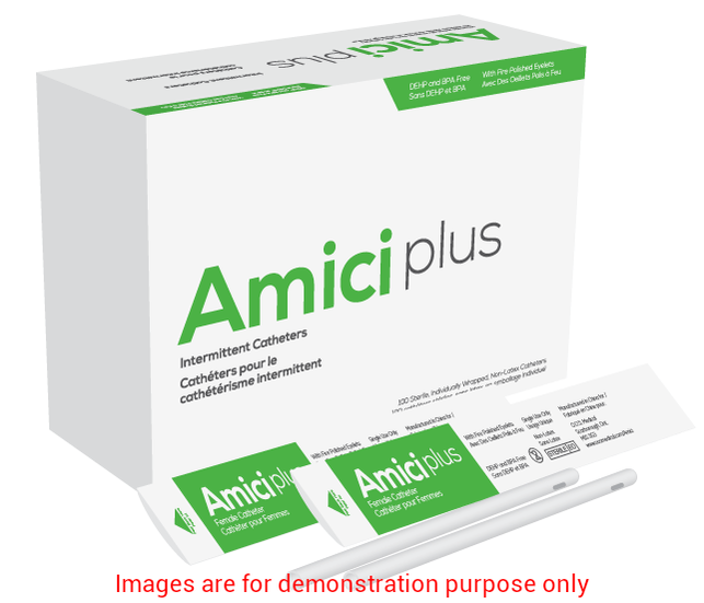 Amici Plus Female Intermittent Catheters, Size 16Fr 6InAMICI Catheters