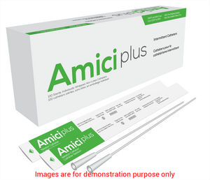 Amici Plus Male Intermittent Catheters, Size 12Fr 16InAMICI Catheters