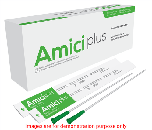 Amici Ultra Male Intermittent Catheters, Size 10Fr 16InOntario Ostomy Supply