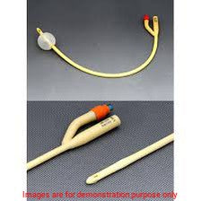 Amsino 2-Way Silicone Coated Latex Foley Catheter, 20Fr 5Cc, Bx/10Amsino