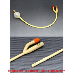 Amsure 2-Way 14Fr Foley Catheter Silicone-Coated W/ 30Cc Balloon Sterile Latex Smooth Reinforced TipAmsino
