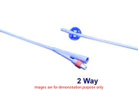 Amsure Silicone Coated 2-Way Foley Catheter, 20Fr, 30Cc, Bx/10Amsino