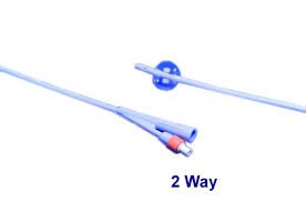 Amsure Silicone Coated 2-Way Foley Catheter, 20Fr, 30Cc, Bx/10Amsino