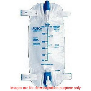 Anti-Reflux Drainage Bag 19Oz. 18" Extention Tubing. EachRusch Teleflex