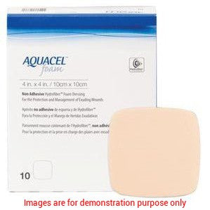 Aquacel Non-Adhesive Foam Dressing, 4In X 4In (10Cm X 10Cm)Convatec