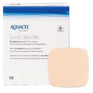 Aquacel Non-Adhesive Foam Dressing, 4In X 4In (10Cm X 10Cm)Convatec