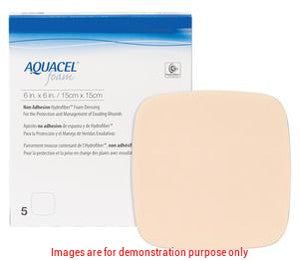 Aquacel Non-Adhesive Foam Dressing, 6In X 6In (15Cm X 15Cm)Convatec