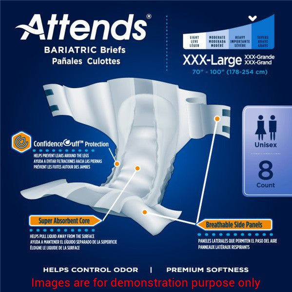 Attends Bariatric Briefs, Xxx LargeAttends