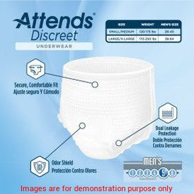 Attends Discreet Men'S Underwear, Large/X-LargeAttends