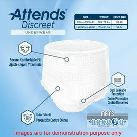 Attends Discreet Men'S Underwear, Small/MediumAttends