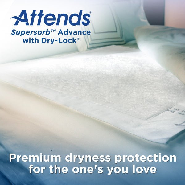 Attends Supersorb Advanced Underpads, 23"X36"Attends