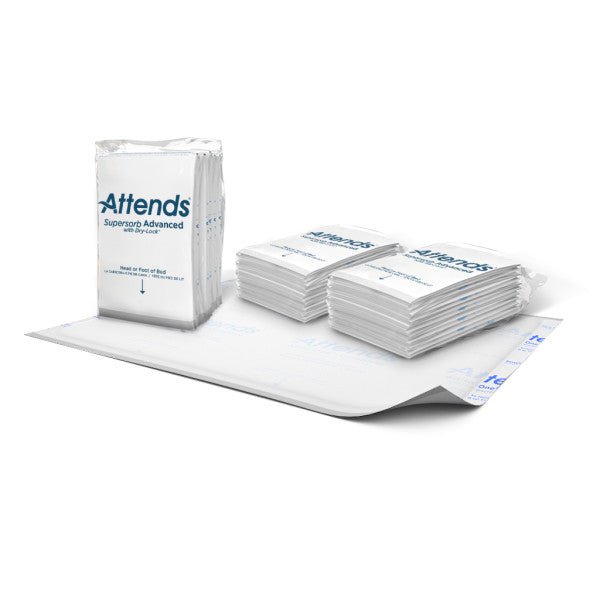 Attends Supersorb Advanced Underpads, 30"X36"Attends