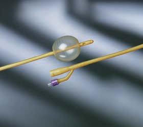 Bardex Lubricath Carson 2-Way Med Coude-Tip Single-Eye Foley Catheter, 16Fr 30Cc BalloonBard