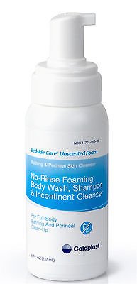 Bedside-Care Unscented No-Rinse Foaming Shampoo And Bodywash, 8Oz, Pump BottleColoplast