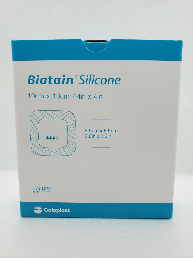Biatain Silicone Foam Dressing, 33435, 4In X 4In (10Cm X 10Cm)Coloplast
