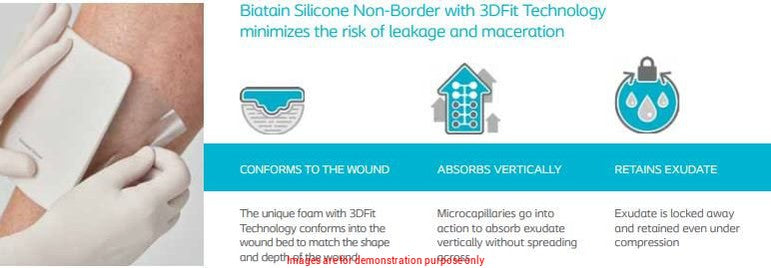 Biatain Silicone Non-Border Wound Dressing 10cm x 10cmColoplast
