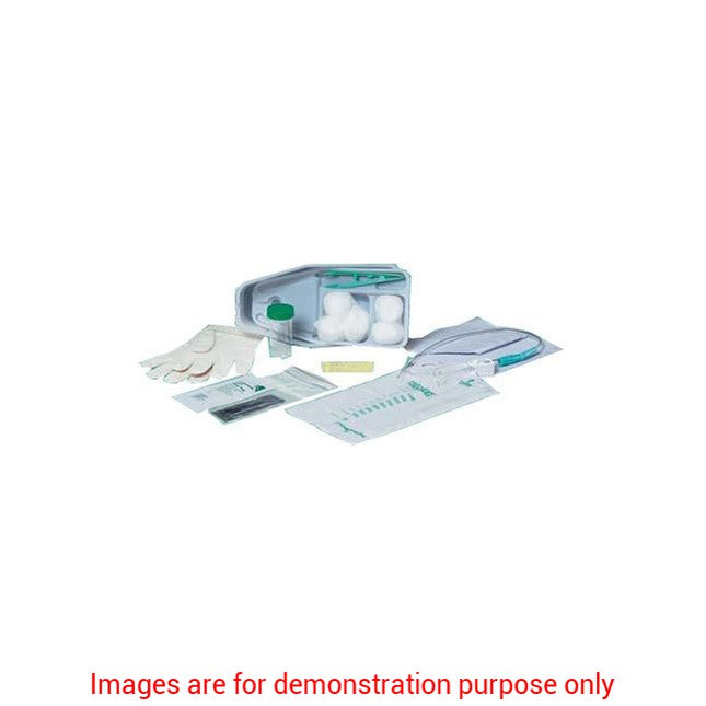 Catheter Tray 15Fr Red Rubber Cath, Glove, Jelly, Drape, Underpad, Forcep, SpecimenBard