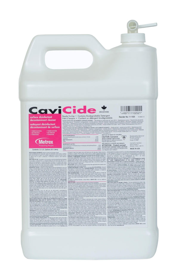 Cavacide Disinfectant Spray For Hard Surfaces 2.5 Gallon BottleMetrex