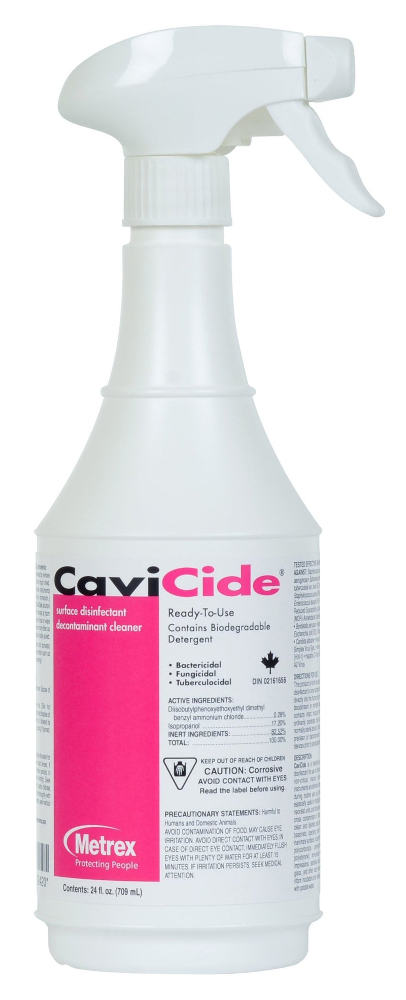 Cavicide Disinfectant Spray For Hard Surfaces 24 Oz BottleMetrex