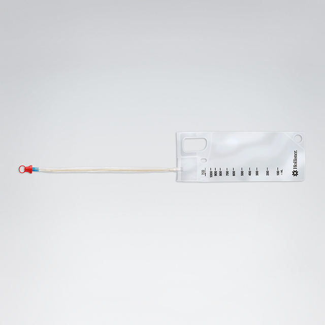 Hollister Vapro Plus Touch-Free Hydrophilic Intermittent Catheter – with Collection Bag – Straight Tip – 12Fr 16"