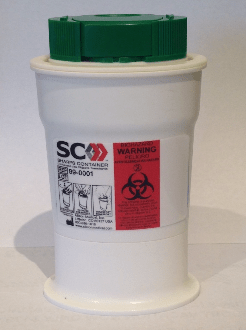 Chopper Sharps Container For Insulin Syringes, 2In W X 1In D X 5In HAllison Medical