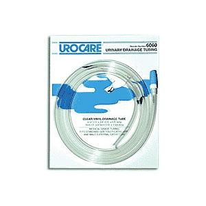 Clear Vinyl Drainage Tubing With Graduated Adaptor And Cap, Size 60In Length X 9/32In Id, Non-SterileUrocare