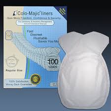 Colo-Majic Polymer Flushable Liners Large. ( 57-70Mm).Colo Majic
