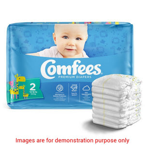 Comfees Baby Diapers, Size 2, 42 Count (X4)Attends