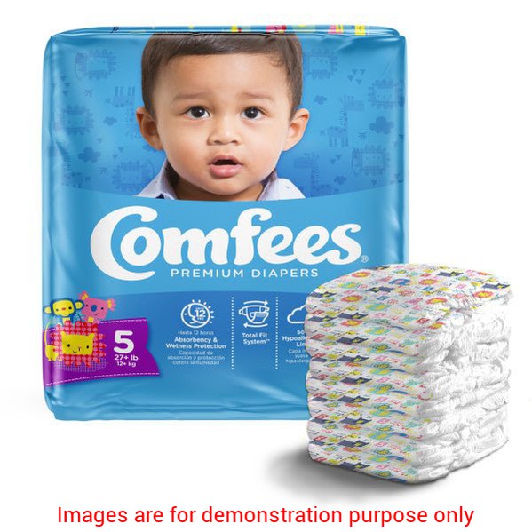 Comfees Baby Diapers, Size 5, 27 Count (X4)Attends