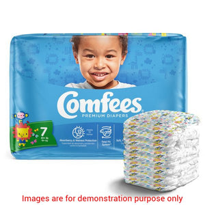 Comfees Baby Diapers, Size 7, 20 Count (X4)Attends