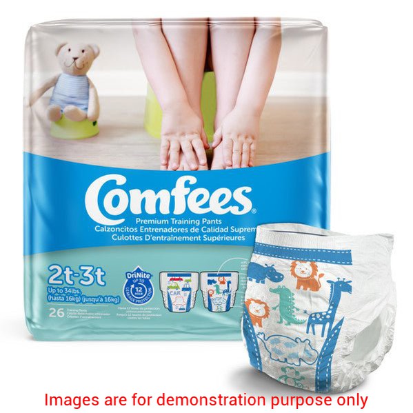 Comfees Training Pants Boys, 2T/3T, 26 Count (X6)Attends