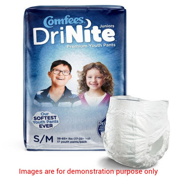 Comfees Youth Pants, Small/Medium, 17 Count (X4)Attends