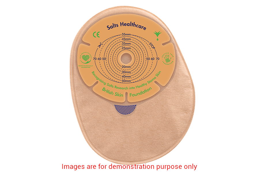 Confidence Natural Advance 1-Piece Closed Pouch With Flexfit & Aloe-Cut To Fit 13-70MmSalts Argyle Medical