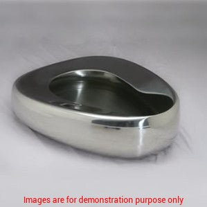 Conventional Adult Bedpan 14In, Stainless SteelMy Everything Store Canada