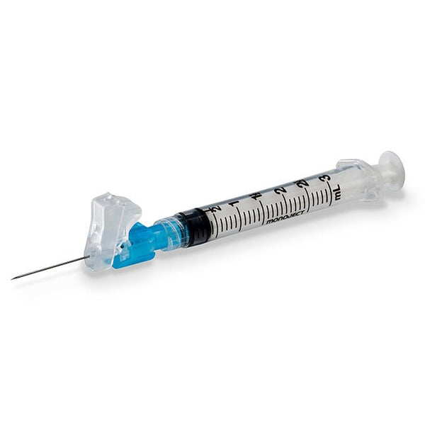(Cs4)Monoject Magellan Safety Needle 1Ml Syringe With 25G X 5/8In NeedleCovidien / Medtronic