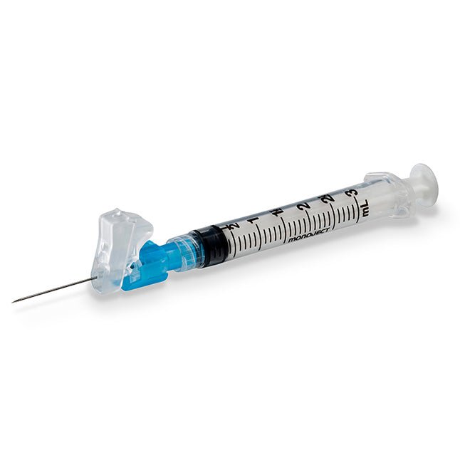 (Cs4)Monoject Magellan Safety Needle 1Ml Syringe With 25G X 5/8In NeedleCovidien / Medtronic
