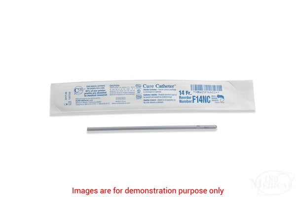 Cure Intermittent Cath Female 14Fr 6In Straight Tip, No ConnectorCure Medical