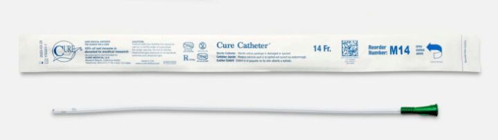 Cure Intermittent Cath Male 14Fr 16In Straight Tip Cure Medical
