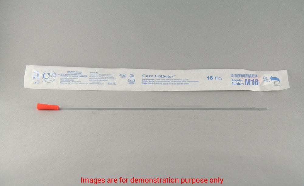 Cure Intermittent Cath Male 16Fr 16In Straight TipCure Medical