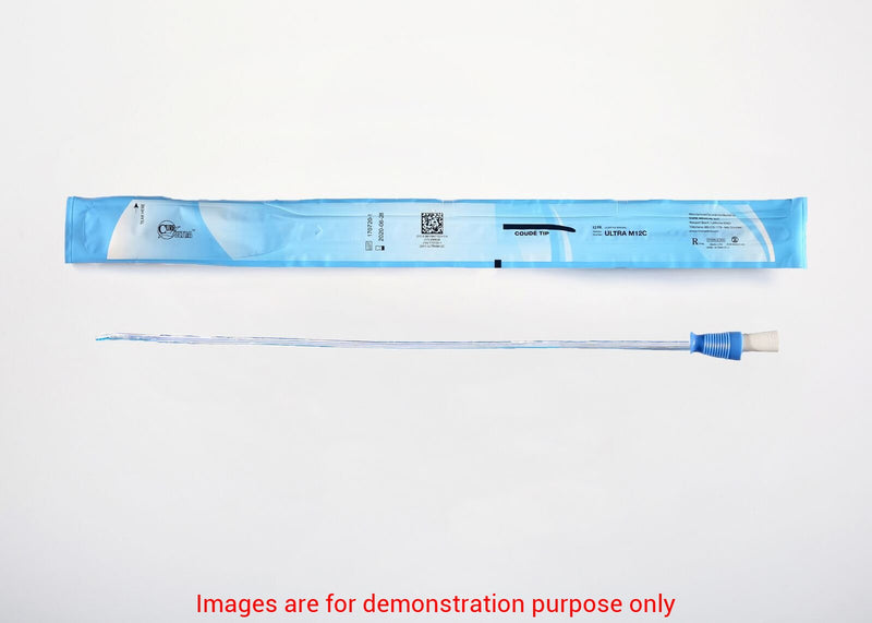 Cure Intermittent Male Cath 16" Pre-Lubricated Coude Tip 12FrCure Medical