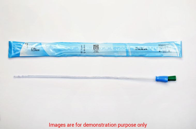 Cure Intermittent Male Cath 16" Pre-Lubricated Straight Tip 18FrCure Medical