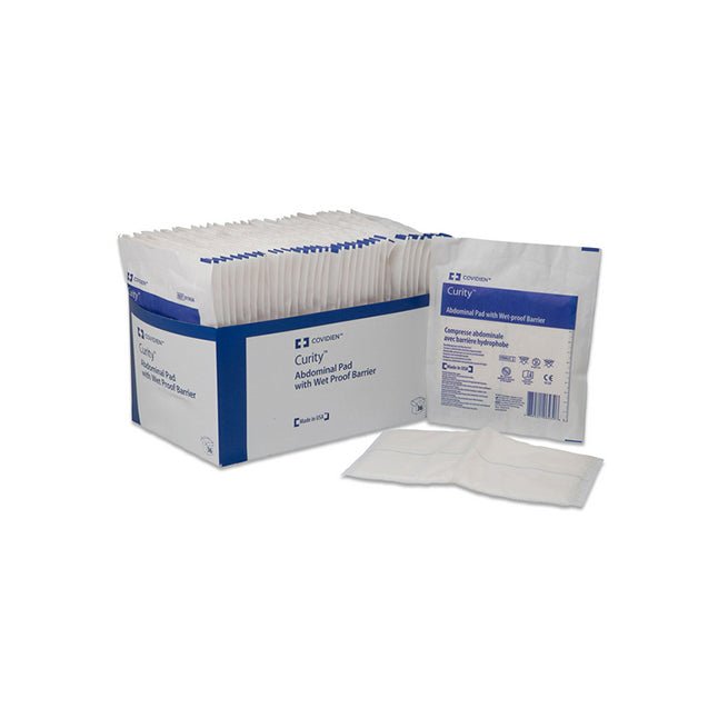 Curity Abdominal Pad,With Wet Proof Barrier 8"X10"Covidien / Medtronic