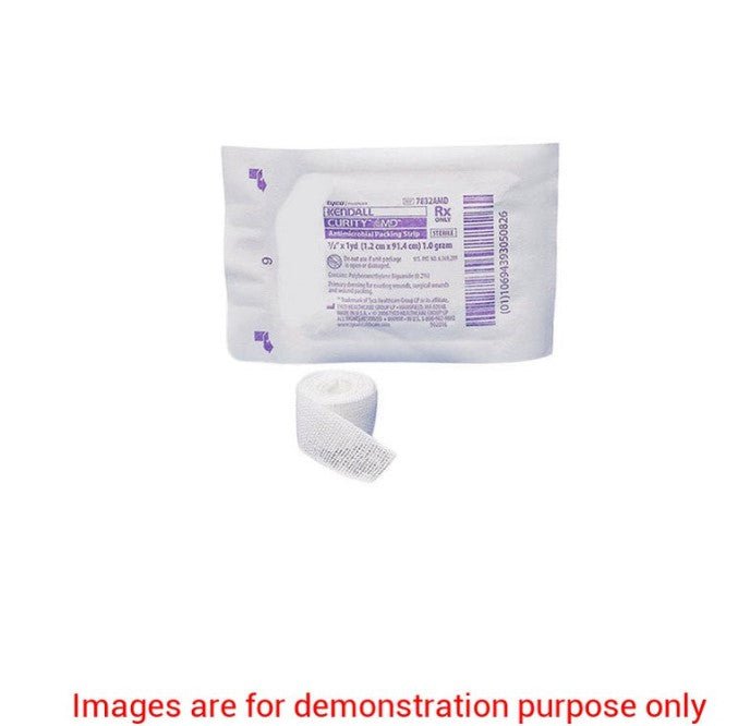 Curity Packing Strips, Antimicrobial, Sterile 1/2" X 3YrdCardinal Health