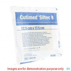 Cutimed Siltec B Foam Dressing W/Super Absorb And Sil Layer, Sacrum, Adh Border, 17.5Cm X 17.5CmBSN