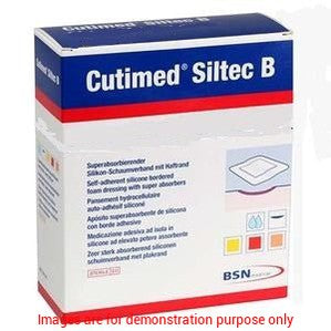 Cutimed Siltec B Foam Dressing W/Super Absorbers And Silicone Layer, Adh Border, 15Cm X 15CmBSN