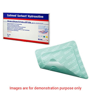 Cutimed Sorbact Hydroactive B Antimicrobial Foam Dressing, Adh Border, 14Cm X 24CmBSN